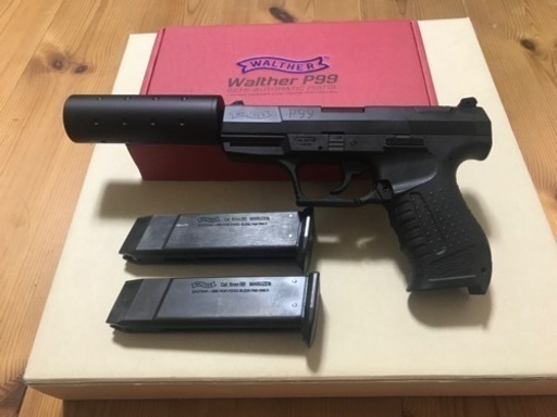 マルゼン ワルサーP99 固定スライドガスガン／予備マガジン・ホルスター付き！