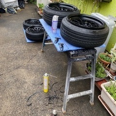 15インチ  8j+20 新品タイヤ組んだばかりの画像