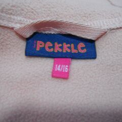 コストコ　PEKKLE　ソフトシャルジャケット　14/16　女の子　フード付ジャケット　アウター　キッズ　子供服　１５０サイズの画像