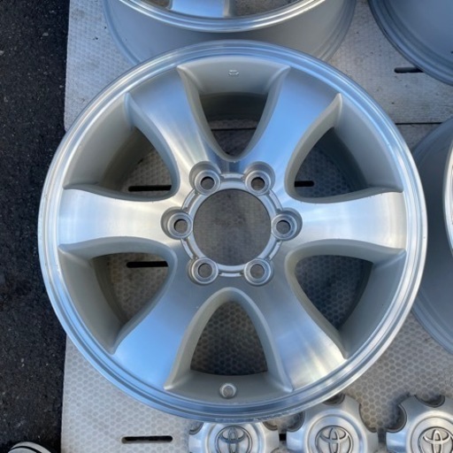 トヨタ 120系 プラド 純正 ホイール 17インチ 7.5J +30 pcd139.7 6H 中古 ハイエース等に