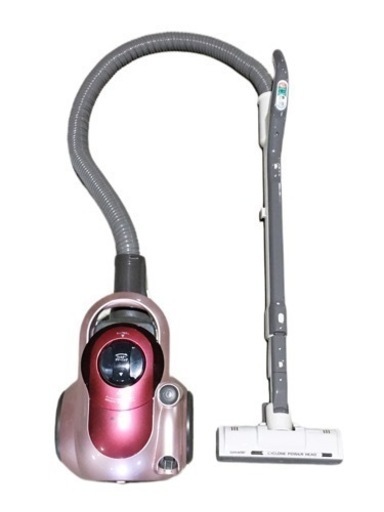 SHARP シャープ 床移動形電気掃除機 掃除機 EC-CP11-P 2010年製 サイクロンクリーナー サイクロン式 ピンク レッド 家庭用 中古品 動作品