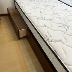 フランスベッド　FranceBed フレーム　マットレス　セミダブル①②の画像