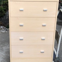 【再値下】チェスト　4段　タンス　リペア品