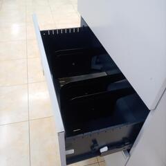 ★ジモティ割あり★  事務用キャビネット グレー H110.5×D45.5×W90 クリーニング済み OJ2377の画像