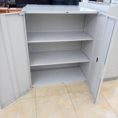 ★ジモティ割あり★  事務用キャビネット グレー H104×D45×W90 クリーニング済み OJ2378の画像