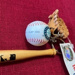 【未使用タグ付き】シアトルマリナーズ　MLB キーリング　キーホルダー　イチロー２００５の画像