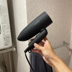 写真ありSALONIA サロニア | スピーディーイオン ドライヤー 【ブラック】 ヘアドライヤー 大風量 速乾 軽量 マイナスイオン の画像