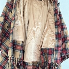 ⛄️Heather  ファーフード付きケープアウター🧶の画像