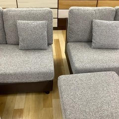 オットマン付　4人掛けソファー【トレジャーファクトリーラパーク岸和田店】