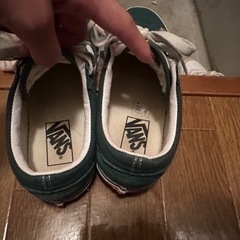 お値下げ中‼️VANS 緑 スニーカーの画像