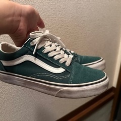お値下げ中‼️VANS 緑 スニーカーの画像
