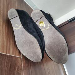 ベルベット ロングブーツ ニーハイブーツ 黒 美品♪の画像