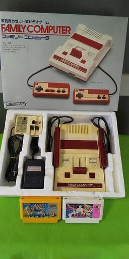 任天堂 初代 ファミコン 本体 動作品 マリオ 桃太郎 ソフト付き