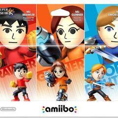 amiibo　Miiファイター3体探していますの画像