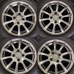 倉庫内整理　値下げ中　♪完全予約制♪軽自動車　スタッドレスタイヤ・ホイール　バリ山・イボ付き　155 65 R14  ホイール 14X4.5J +45の画像