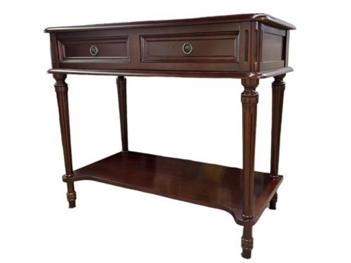 NO.1024 コンソールテーブル アンティーク調 引き出し付き