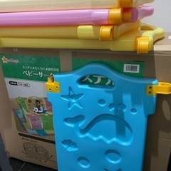 【受渡決定済】西松屋　SmartAngel ベビーサークル　パステルの画像