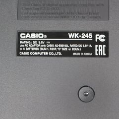 243)【未使用/2019年製】CASIO WK-245 デジタル キーボード シンセサイザー 76鍵盤 ※箱無しの為、お安く出品♪の画像