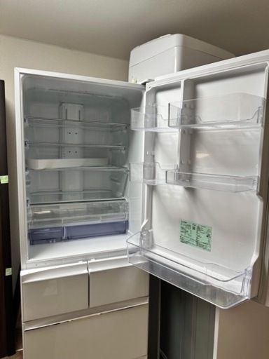 2021 年製】三菱電機　455L冷蔵庫　MR-B46G-W1　左開き