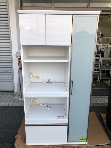 R324 高級 PAMOUNA キッチンボード、食器棚、幅100cm 美品