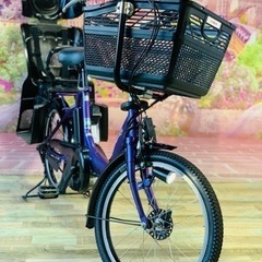 ❹ 5767子供乗せ電動アシスト自転車ヤマハ3人乗り対応20インチ