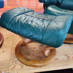 【愛品倶楽部柏店】状態▲にて最終値下げ！EKORNES  ストレスレスチェア&オットマン Reno Sサイズの画像
