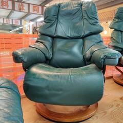 【愛品倶楽部柏店】状態▲にて最終値下げ！EKORNES  ストレスレスチェア&オットマン Reno Sサイズの画像