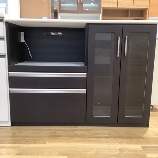 取りに来られる方限定】 食器棚 二枚扉 カントリー調