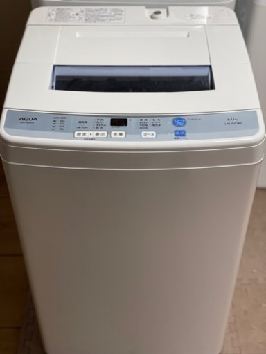 送料・設置込み　洗濯機　6kg AQUA 2015年