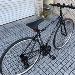 【クロスバイク】美品❗️700x28cタイヤ　3x7段変速　前後タイヤ、サドル新品❗️若林自転車　唐崎店　SALE中❗️
