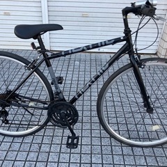【クロスバイク】美品❗️700x28cタイヤ　3x7段変速　前後タイヤ、サドル新品❗️若林自転車　唐崎店　SALE中❗️
