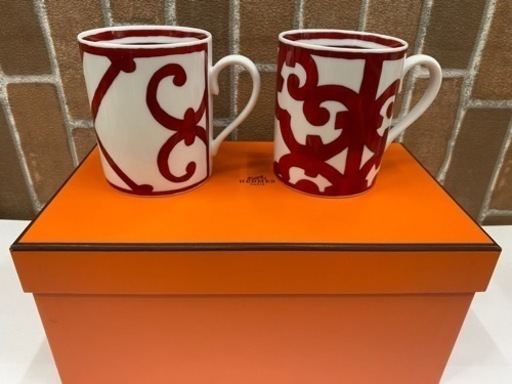 【愛品館江戸川店】エルメス ガダルキヴィール マグ 300ml ペア 未使用品ID：102-026647-007