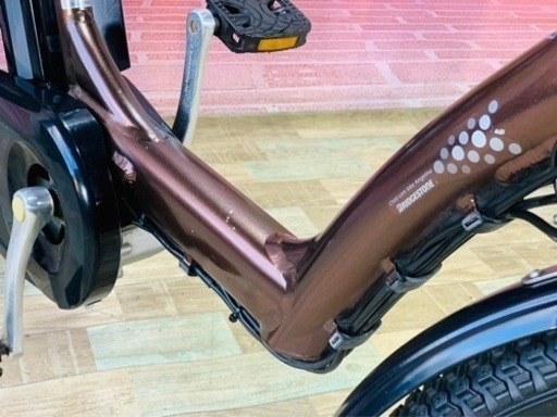 ❸5797子供乗せ電動アシスト自転車ブリヂストン20インチ良好バッテリー