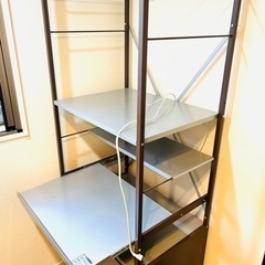 キッチン用　シェルフ　コンセント付きの画像
