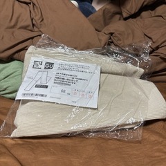 GU コーデュロイワイドパンツ 3XL NATURAL 新品未使用品の画像