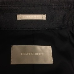 新品未使用　HIGH STREET トレンチコート　ネイビー　紺　Lサイズ　就活　ブランドの画像