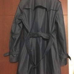 新品未使用　HIGH STREET トレンチコート　ネイビー　紺　Lサイズ　就活　ブランドの画像