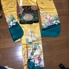 正絹振袖と帯の画像