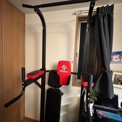 懸垂マシン　不要になったため半額以下でお安く売ります。 Amazon.co.jp: Wolfyok ぶら下がり健康器 【日本限定カラー】 懸垂
