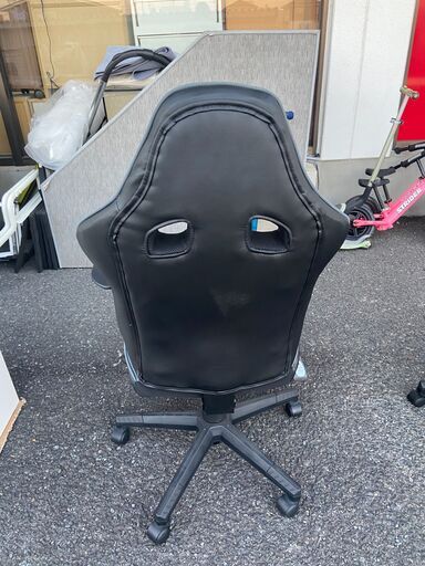 オットマン付きハイバック ゲーミングチェア グレー