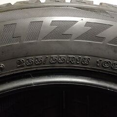 BS BRIDGESTONE BLIZZAK DM-V2 255/55R18 18インチ スタッドレス 4本 バリ溝 BMW/X5 VW/トゥアレグ audi/Q7等　(MTF454)