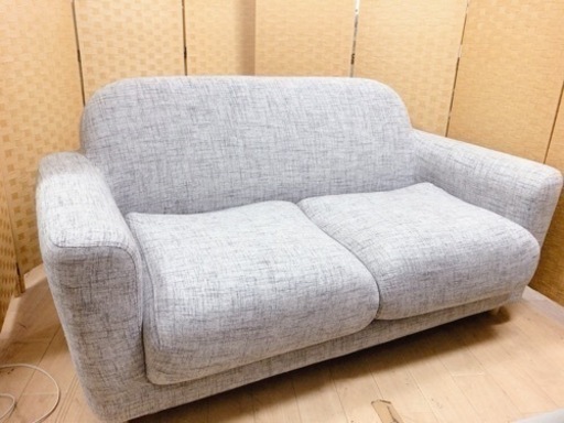 【引取】2Pソファ 2人掛け グレー Francfranc フランフラン