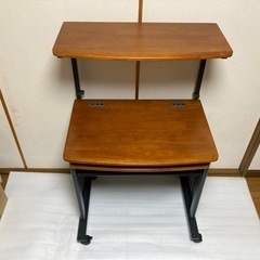 PCデスク　木製テーブル