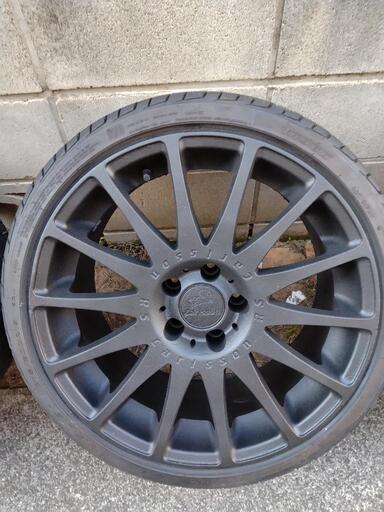 ホイール新塗装&タイヤバリ溝☆カールソン 1/16 タイヤ・ホイール 4本セット Carlsson 日本車ピッチ 東京都小平市引き取り