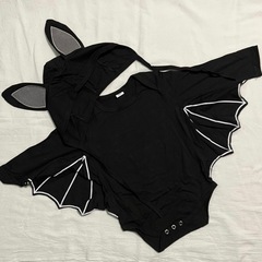 ハロウィン　コウモリ　ロンパース　②の画像