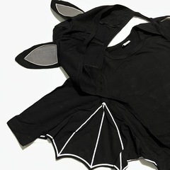 ハロウィン　コウモリ　ロンパース　②の画像
