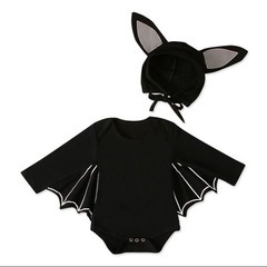 ハロウィン　コウモリ　ロンパース　②の画像