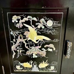 螺鈿三面鏡ドレサ、古典家具、美術品の画像