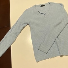 ニット　水色の画像