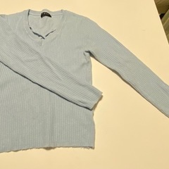 ニット　水色の画像